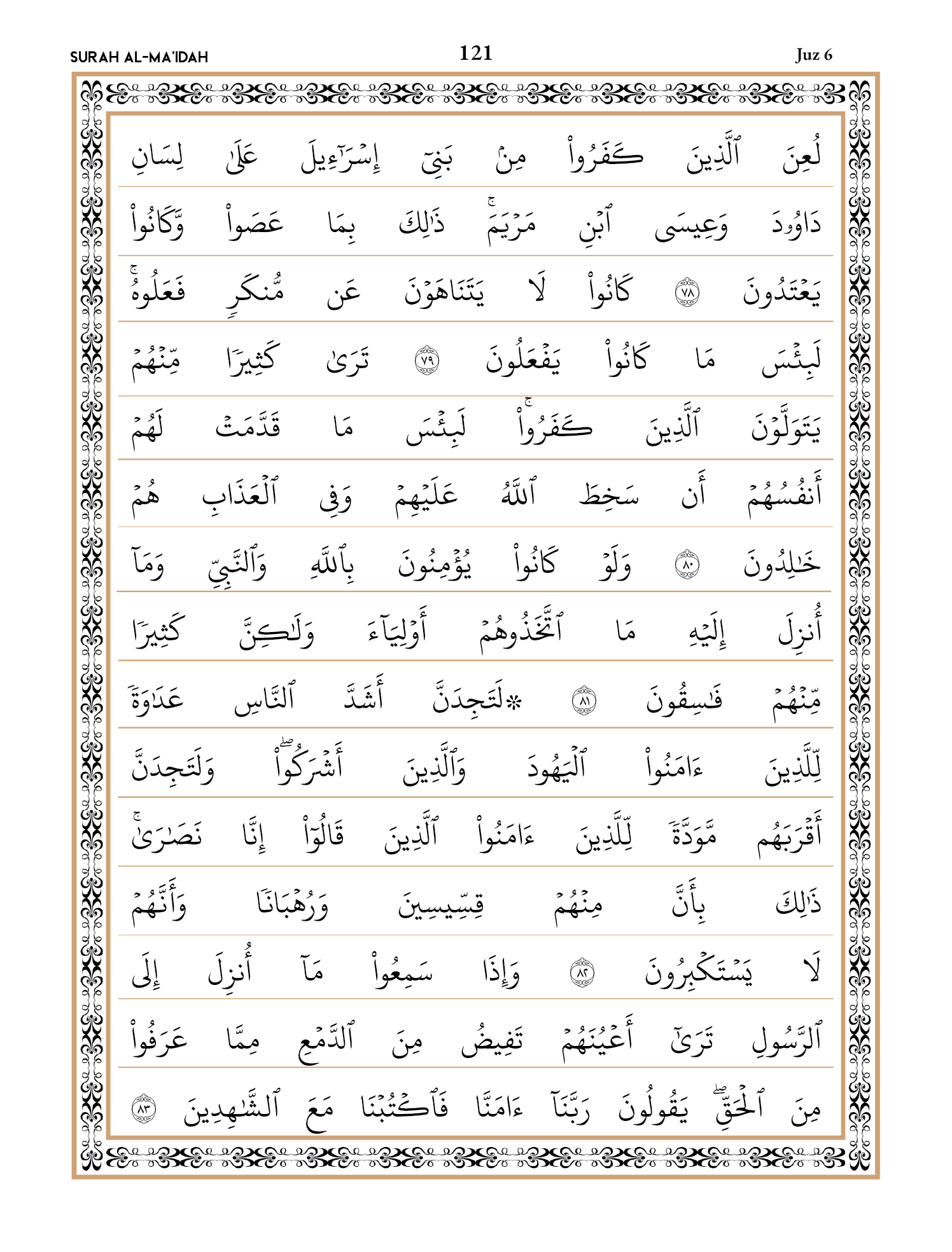 Quran Page 121